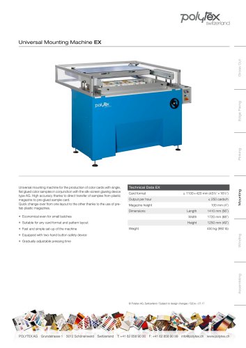 Universal mounting machine "EX"