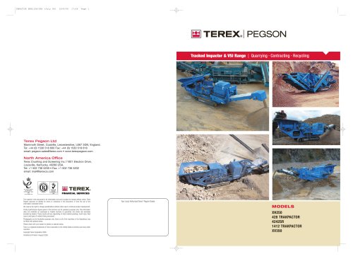 Powerscreen Pegson Tracked Impactor Brochure
