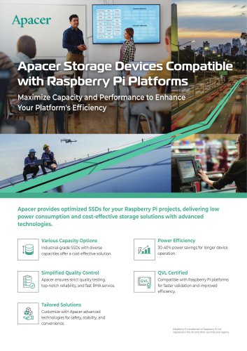 Flyer Apacer Storage Devices Compatible with Raspberry Pi Platforms_2025
