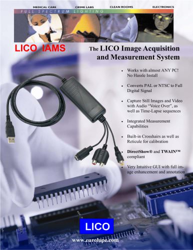 LICO IAMS ImageAquisitionMeasurement