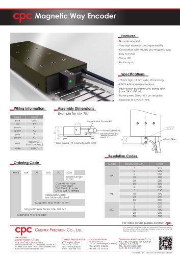 Magnetic Way Encoder