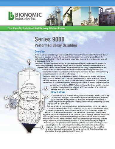 Series 9000 Mist/Performed Spray Scrubber Systems