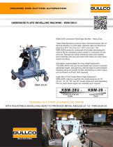 UNDERSIDE PLATE BEVELLING MACHINE - KBM-28U®