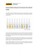 Ampoule Bottle Headspace Gas Analysis with Labthink C650M