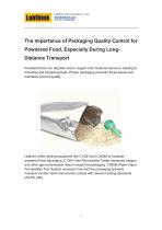 The Importance of Packaging Quality Control for Powdered Food, Especially During Long- Distance Transport