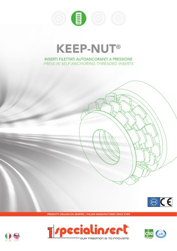 KEEP-NUT® - Press-in self-anchoring threaded inserts