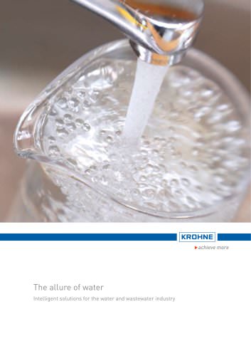 Brochure water and wastewater industry