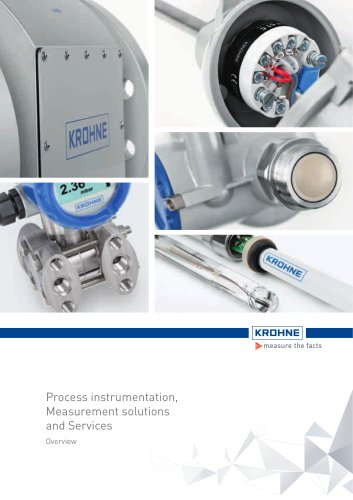 Process instrumentation, Measurement solutions and Services