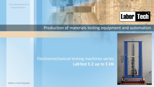 Electromechanical testing machines series LabTest E.2 up to 5 kN