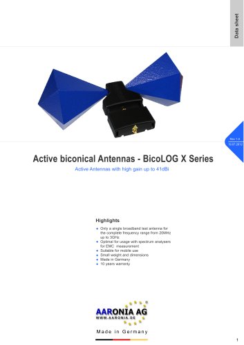 Active Biconical Antenna