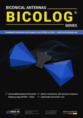 BICONICAL ANTENNAS BICOLOG SERIES