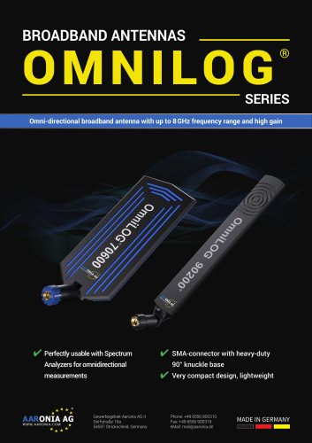 BROADBAND ANTENNAS O M N I LO G ® SERIES