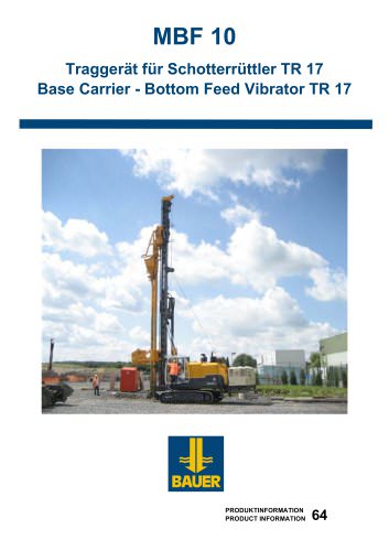 MBF 10 Base Carrier - Bottom Feed Vibrator TR 17