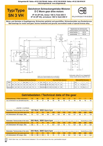 Catalogue page SN3VH - DC