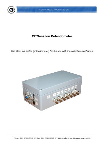 CITSensIon Potentiometer product catalog