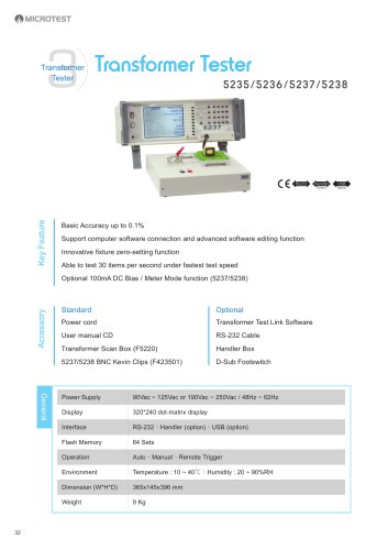 Transformer Tester_5235/5236/5237/5238