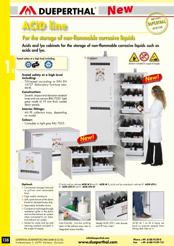 ACID line - for acids and lye