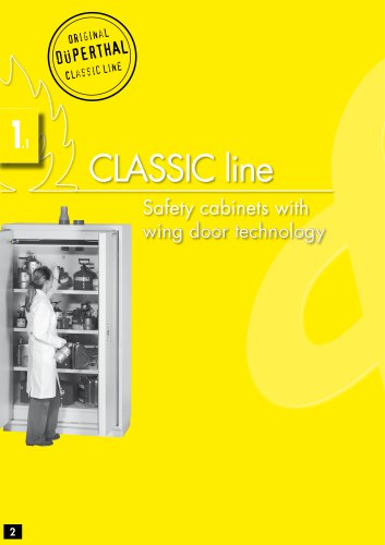 CLASSIC line - with classical one-hand wing doors - Type 90