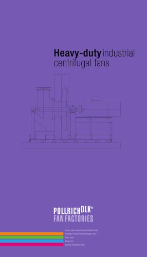 Heavy duty industrial centrifugal fans