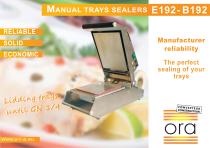 MANU AL TRAYS SEALERS E1 92 - B1 92