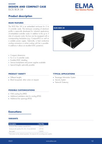 Elos Box 54_Datasheet_E