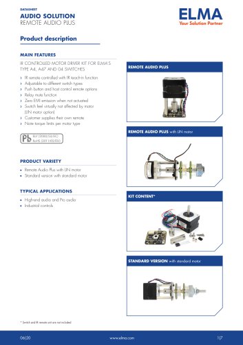 Remote Audio Plus_Datasheet_E