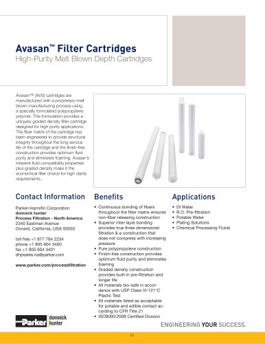 Avasan Filter Cartridges