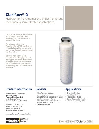 Clariflow-G Filter Cartridges