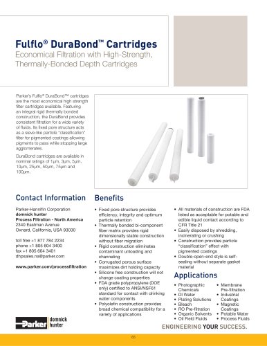 Fulflo DuraBond Cartridges