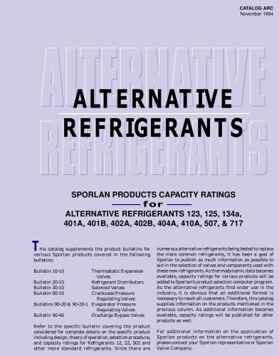 Alternative Refrigerants