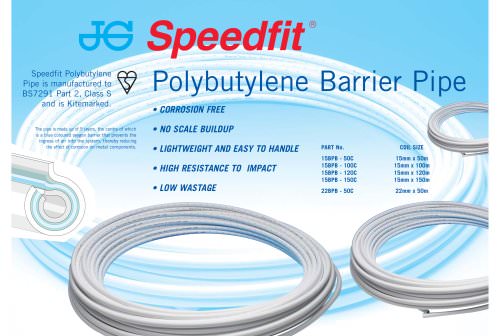 JG Speedfit® Polybutylene Barrier Pipe Leaflet