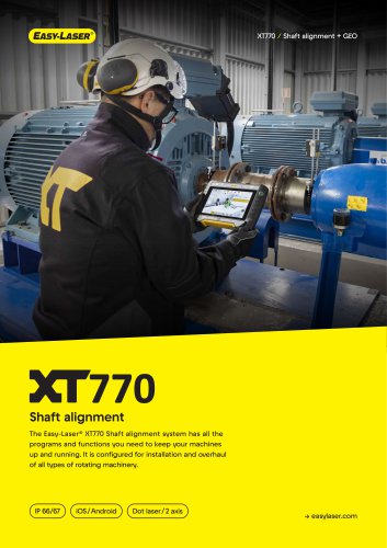 Easy-Laser XT770 Shaft alignment