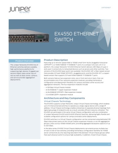 EX4550 Ethernet Switch