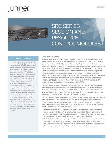 SRC Series Session and Resource Control Modules