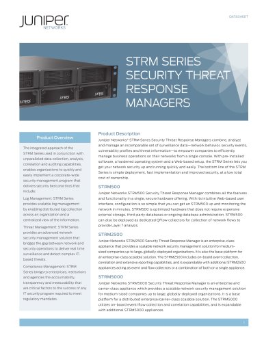 STRM Series Security Threat Response Managers