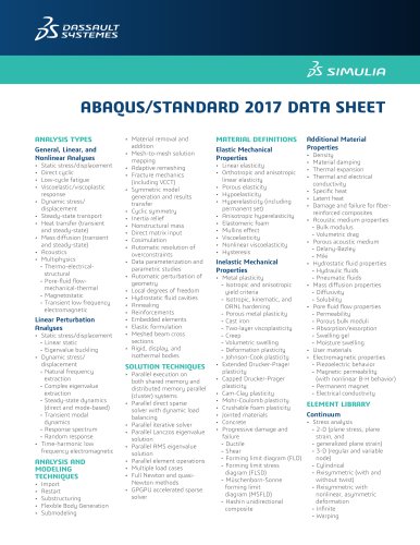 ABAQUS/STANDARD 2017