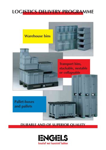 Plastic warehouse bins