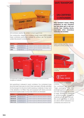 Solutions for safe transport