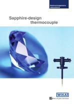 Sapphire-design thermocouple