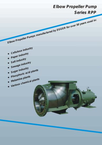 Egger Elbow Propeller Pumps RPP/RPG