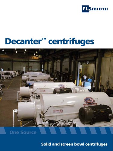 Decanter™ centrifuges