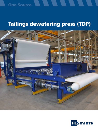 Tailings dewatering press