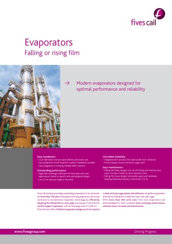 Falling Film Evaporators