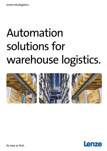 Intralogistics warehouse logistics