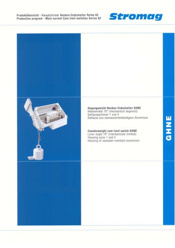 Spindle Cam Limit Switches GHNE Serie 62