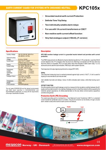 EARTH CURRENT GUARD FOR SYSTEMS WITH GROUNDED NEUTRAL