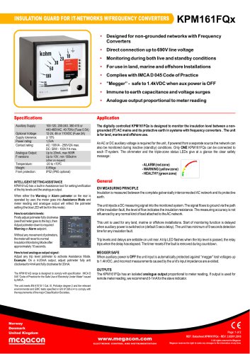 INSULATION GUARD FOR IT-NETWORKS W/FREQUENCY CONVERTERS KPM161FQx