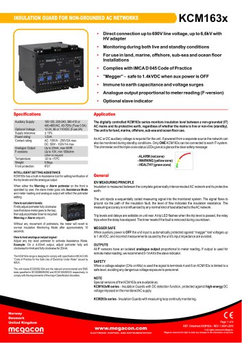 INSULATION GUARD FOR NON-GROUNDED AC NETWORKS KCM163x