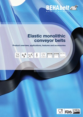 BEHAbelt elastic monolithic conveyor belts