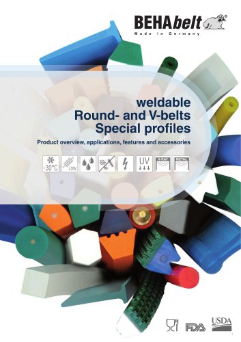 BEHAbelt weldable belt profiles